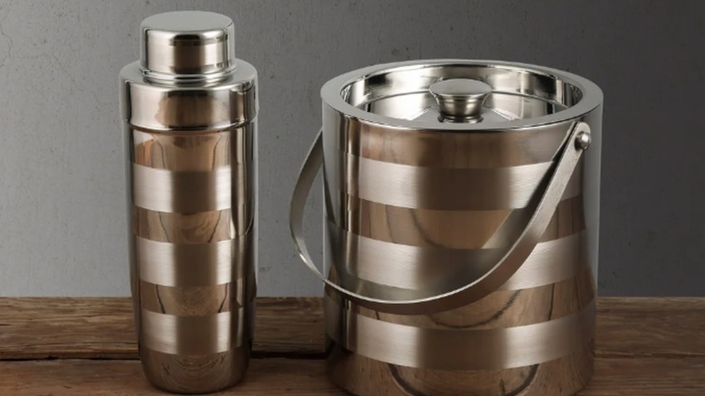 Costco's Ellison Satin Stripe 2-piece Bar Set