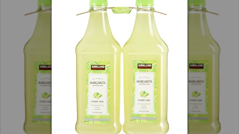 Two bottles of Costco's Kirkland Margarita Mix