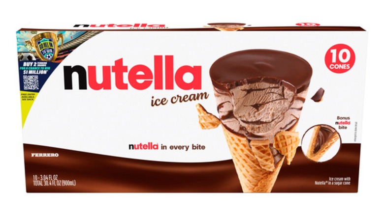 Package of Nutella Ice Cream Cones