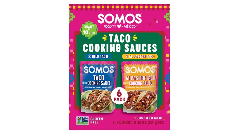 Box of Somos Taco Cooking Sauce Variety Pack