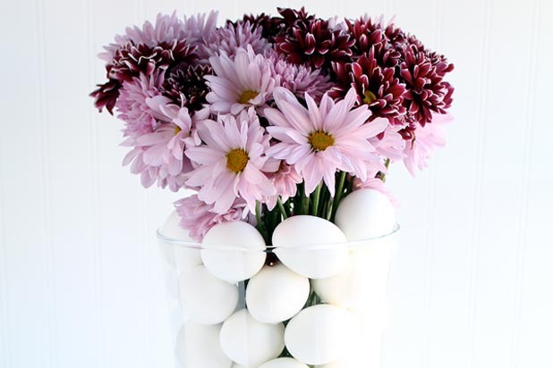 Love Grows Wild — Stacked Egg Floral Arrangement