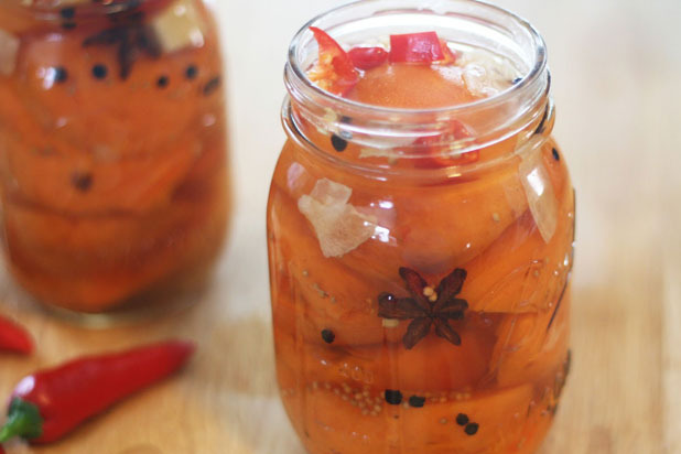 Coconut & Lime — Tropical Heat Pickled Apricots