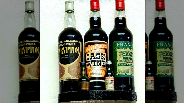 Bottles of wine and Carypton