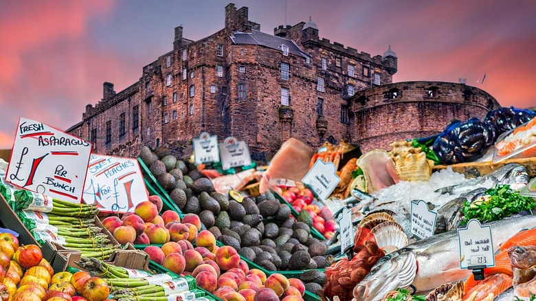 Edinburgh Castle and markets