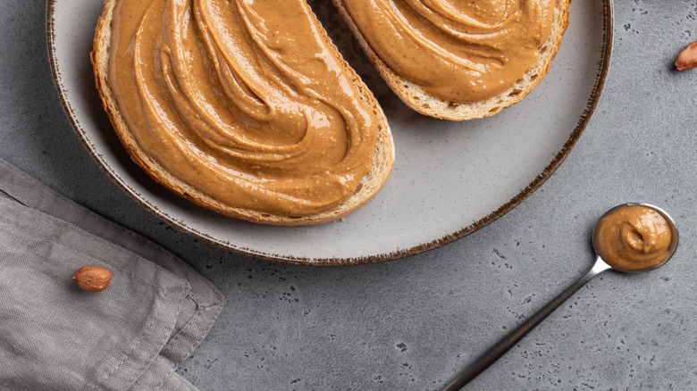 Nut butter on bread