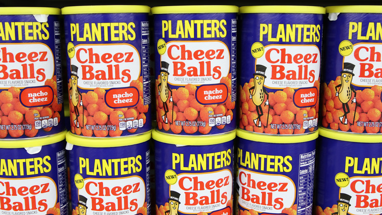 Planters Cheez Balls canisters