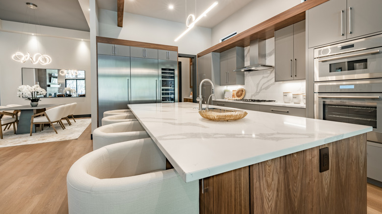 An industrial-style kitchen