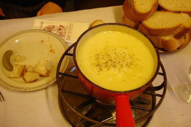 Cheese Fondue in Geneva, Switzerland