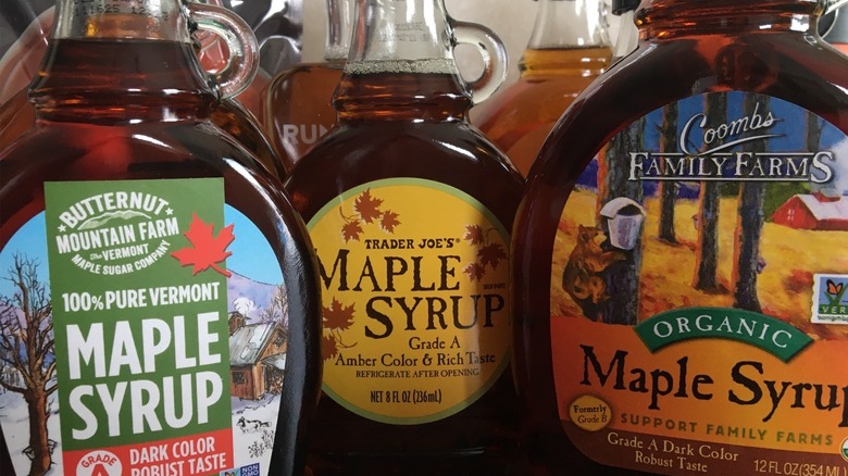 Maple syrup bottles 