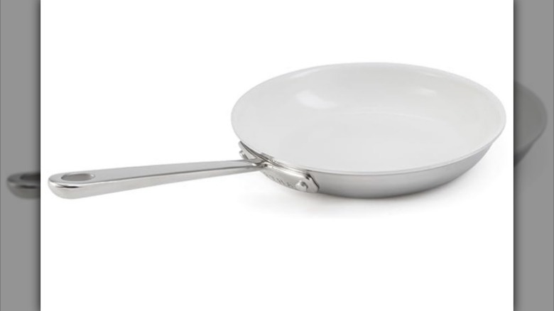 8-inch fry pan on white background