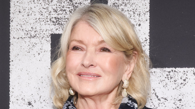 Martha Stewart poses at event