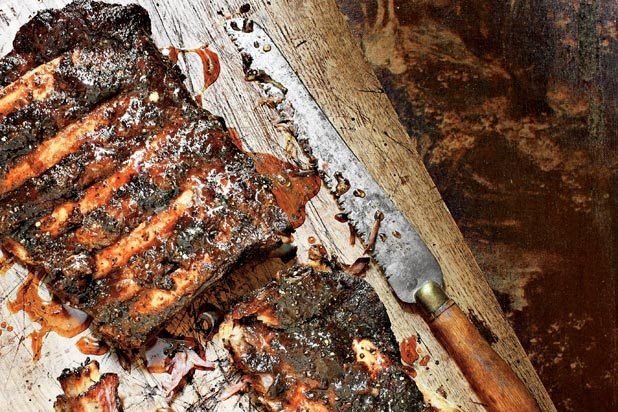 Beef Ribs with Sorghum Glaze