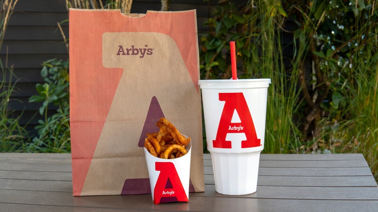 Arby's meal on table