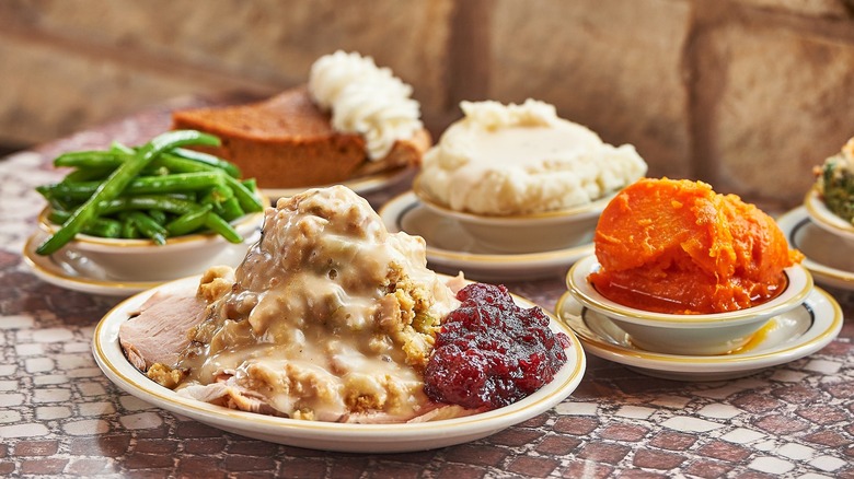 Turkey dinner at Cleburne Cafeteria