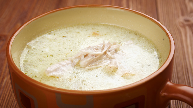 A bowl of chicken mull