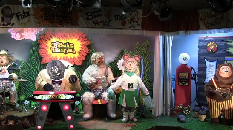The Rock-afire Explosion band, seen in a ShowBiz Pizza Place