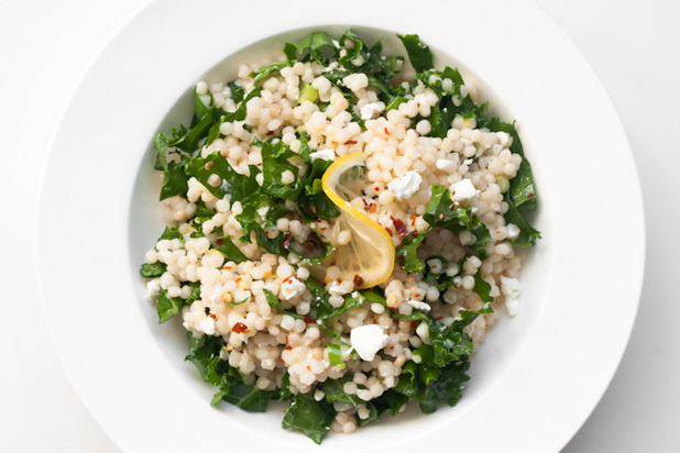 8. Spicy Kale and Lemon Israeli Couscous