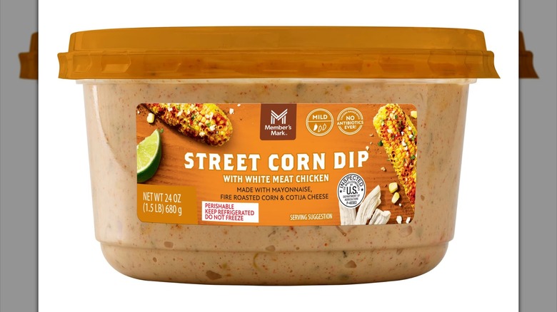 Member's Mark street corn dip with white meat chicken