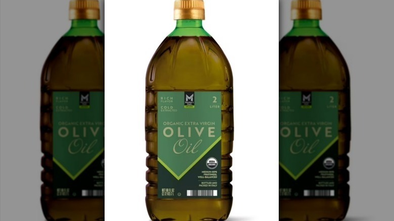 Member's Mark olive oil on white background