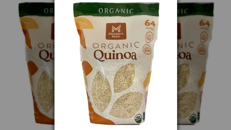 Member's Mark organic quinoa on white background