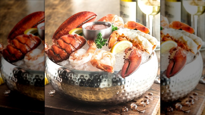 Fogo de Chão seafood platter