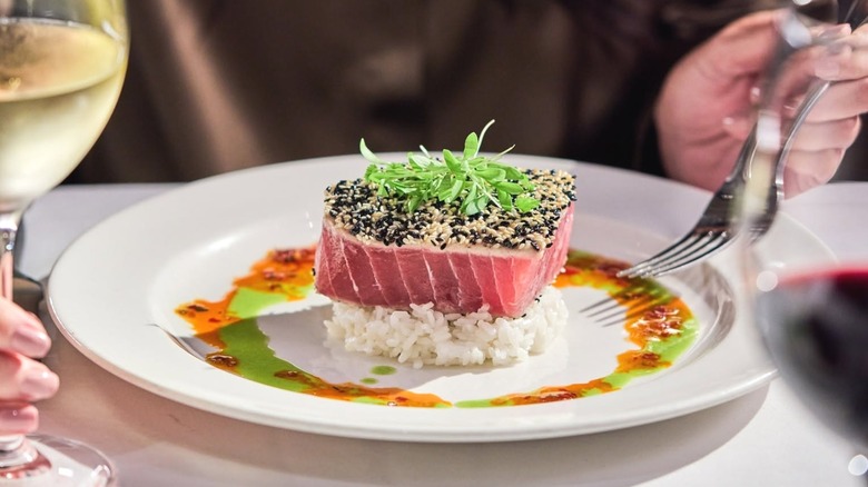 Seared tuna dish from The Capital Grille﻿