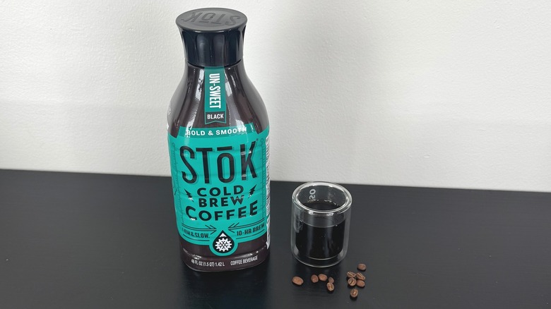 Bottle of STōK Cold Brew Coffee