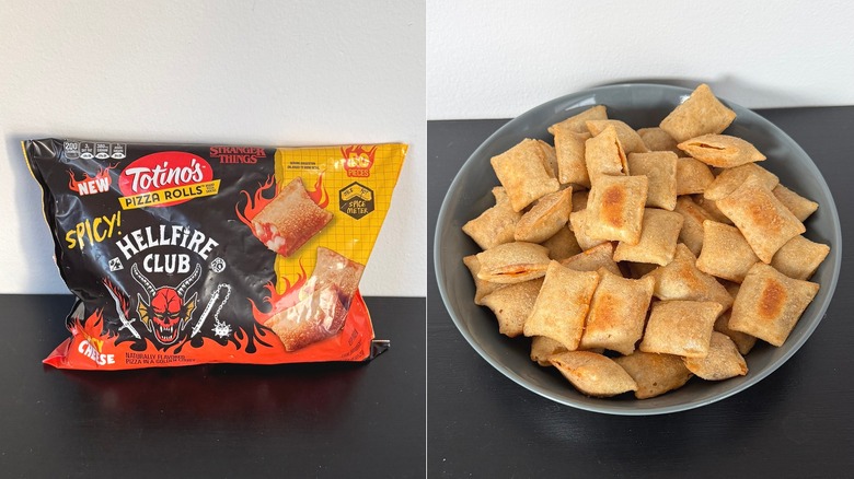 Totino's spicy cheese pizza rolls