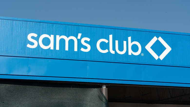 The Sam's Club logo on the store's facade