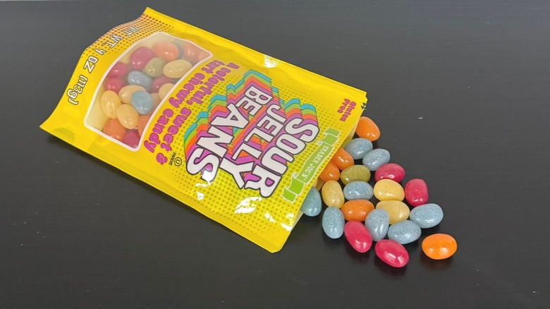 Trader Joe's Sour Jelly Beans spilled out