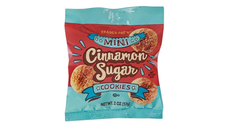 A small bag of Trader Joe's Mini Cinnamon Sugar Cookies