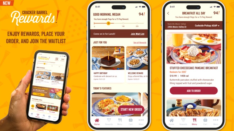 Visual explanation of the Cracker Barrel Reward program