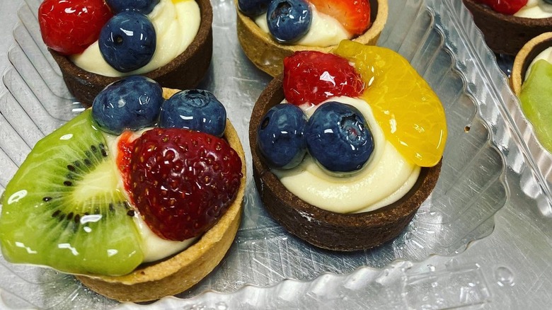 Publix fruit tarts in a plastic container