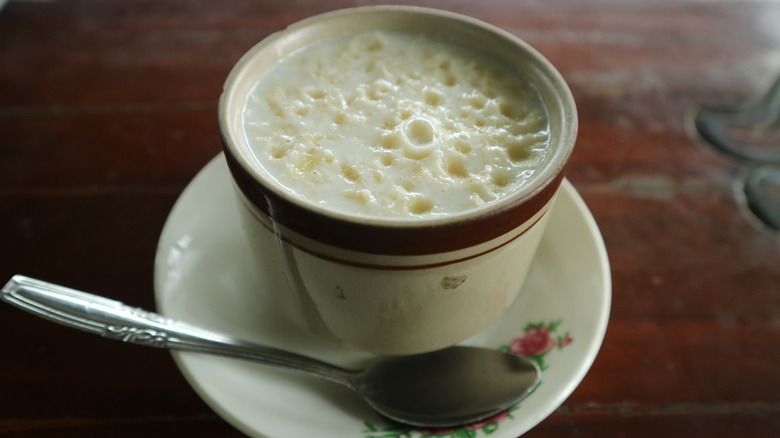 Cup of tapioca pudding