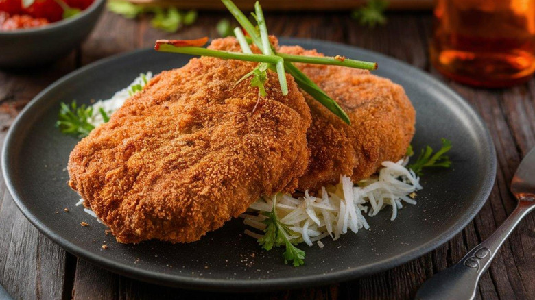 Breaded veal cutlets