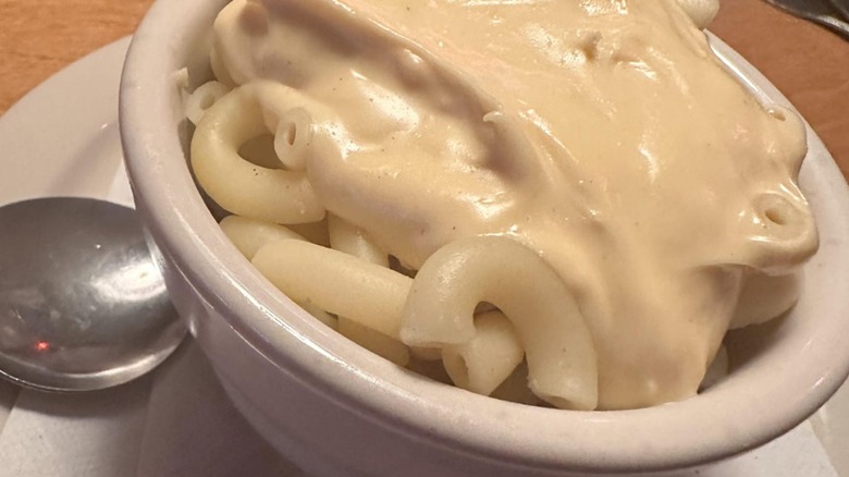 Texas Roadhouse Mac and Cheese in a small dish
