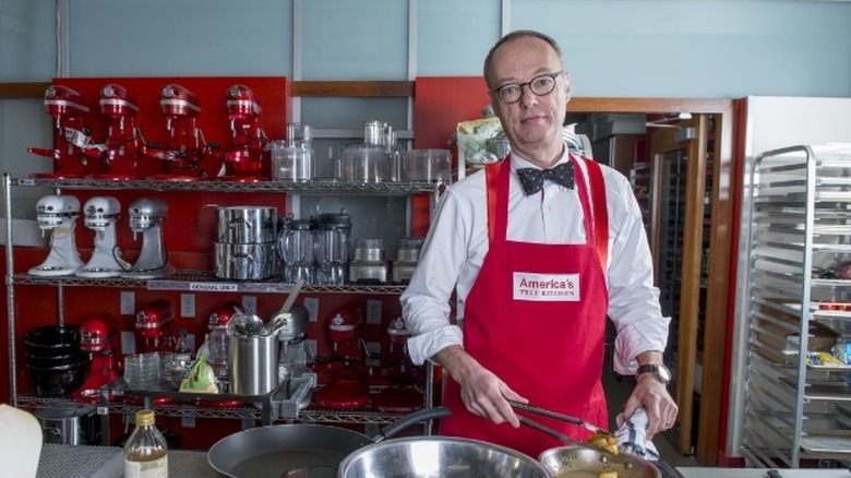 Christopher Kimball hosts America's Test Kitchen