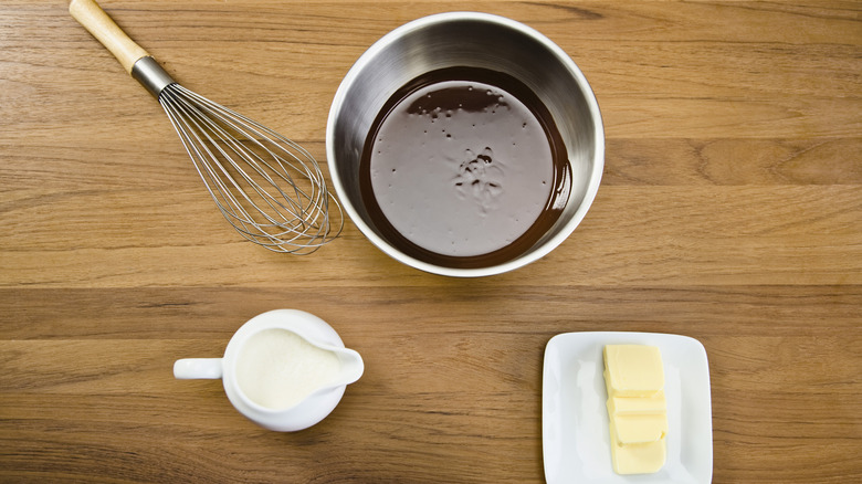 Balloon whisk on counter