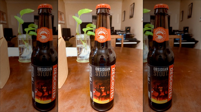 Bottle of American stout