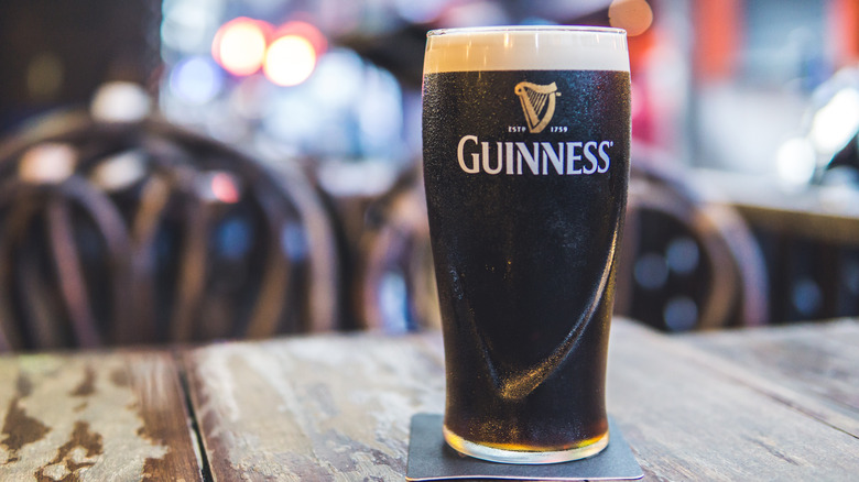 A pint of Guinness