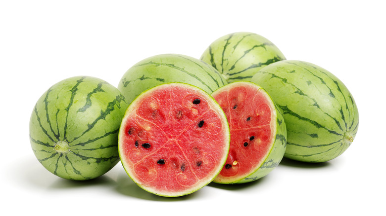 sliced mini watermelon