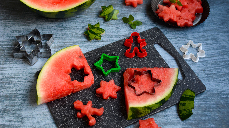 cookie cutter watermelon shapes