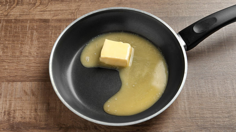 Melting butter