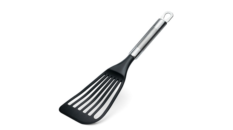 coated black fish spatula