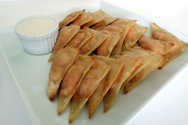 Buffalo Chicken Wing Wontons