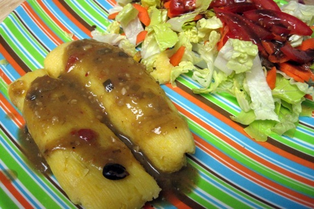 Black Bean Corn Tamales