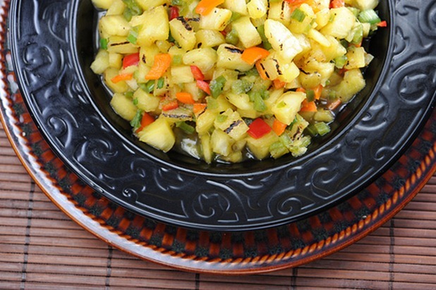 Grilled Pineapple Mango Salsa