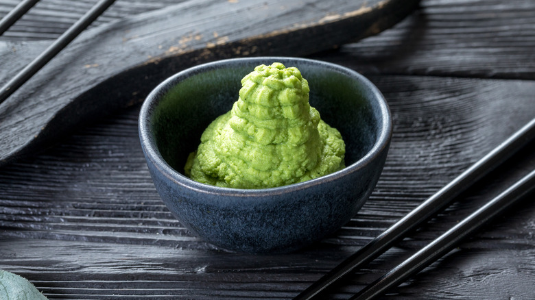 Wasabi in small bowl