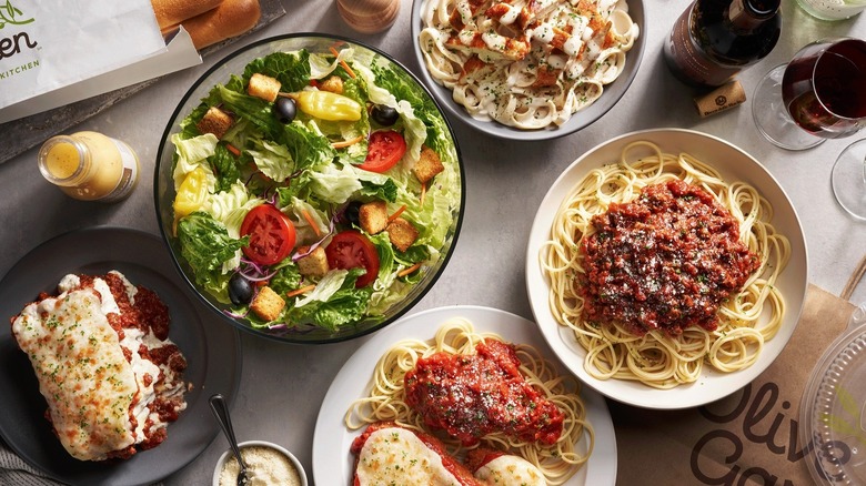 Olive Garden to-go food