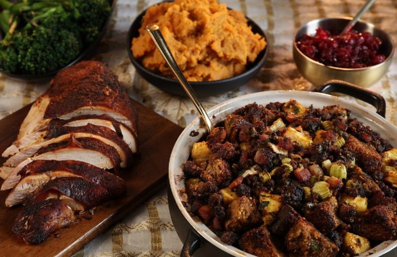 Crusty Bread, Bacon and Pineapple Stuffing